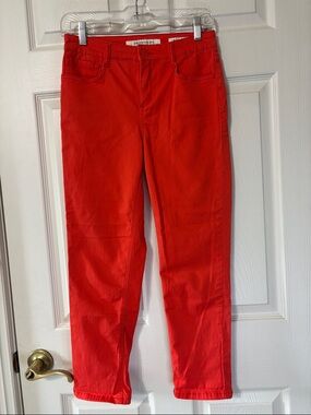 Jones New York Red Straight Leg Jeans